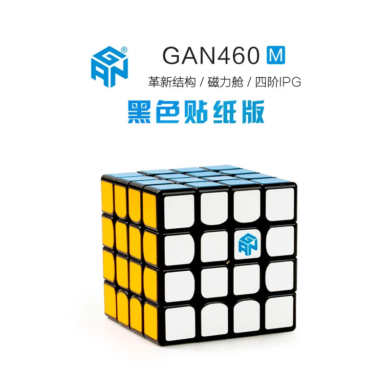 GAN 460M Magic Cube GAN460 M Magnetic4×4 Professional Speed Puzzle 4x4 4x4x4 Children Fidget Toy Magnet Competition Cubo Magico GAN 460M Magic Cube GAN460 M Magnetic4×4 Professional Speed Puzzle 4x4 4x4x4 Children Fidget Toy Magnet Competition Cubo Magico